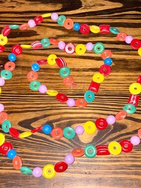 9ft long Vintage Christmas Plastic Candy Garland